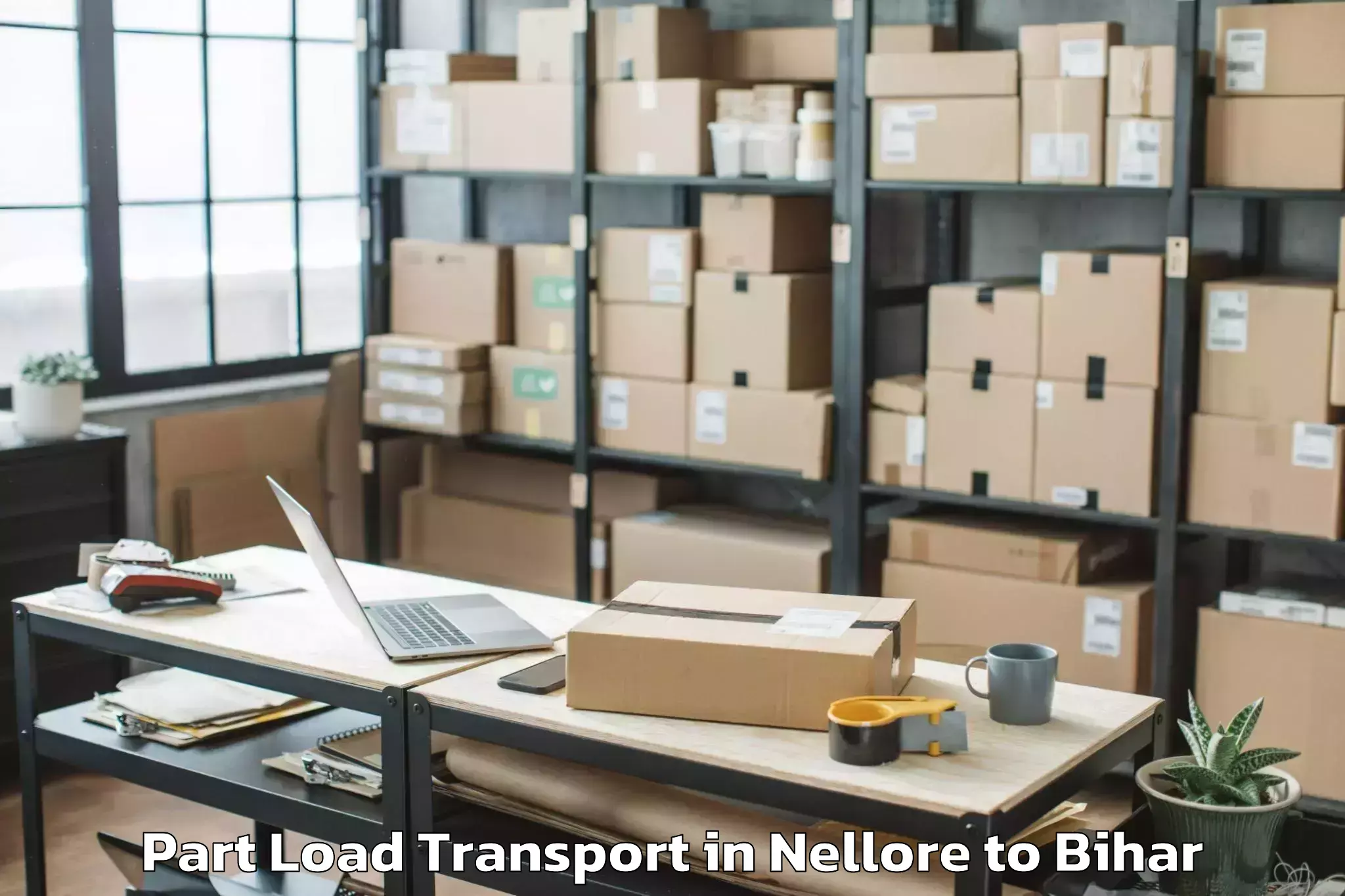 Nellore to Lauriya Part Load Transport Booking